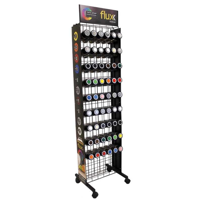 Expositor Tinta Spray 126 Latas Flux - FETS126L