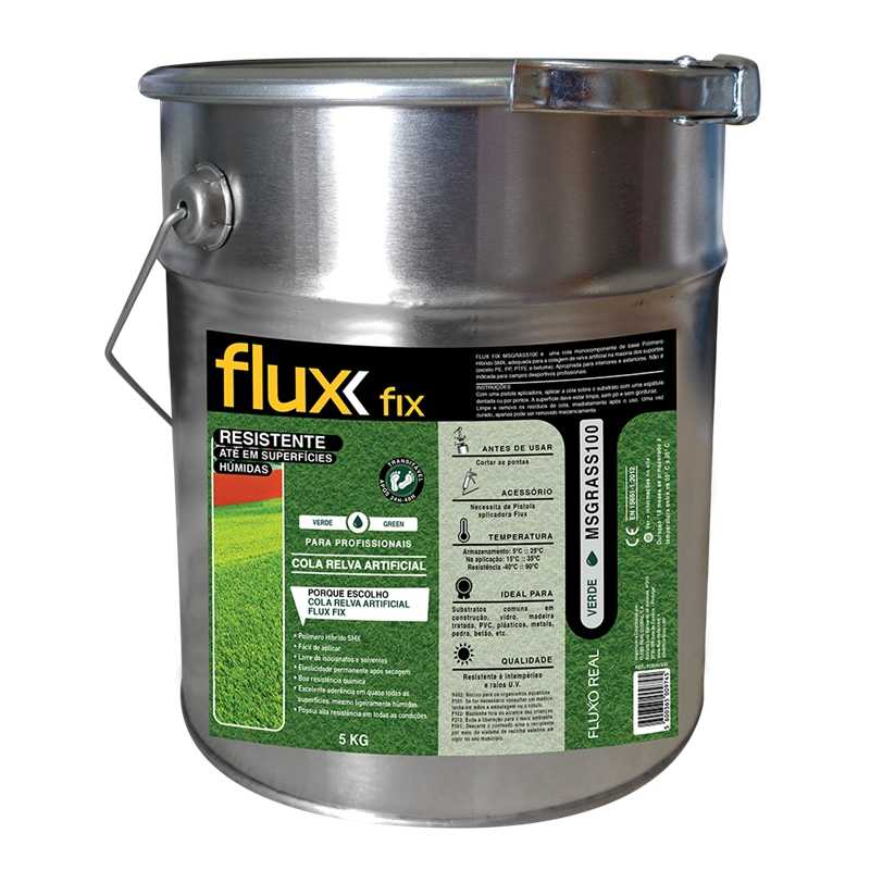 Cola Relva Artificial Verde MSGRASS100 5Kgs Flux - FCRAV5