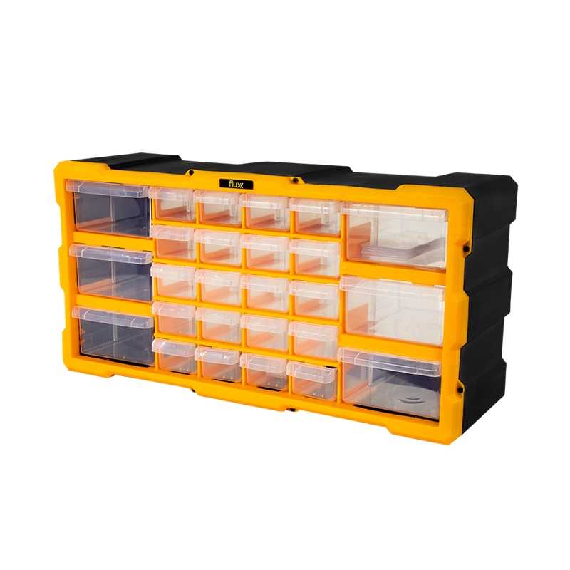 Organizador Monobloco 26 Gavetas 497 x 250 x 157mm Flux #3 - FOM26G