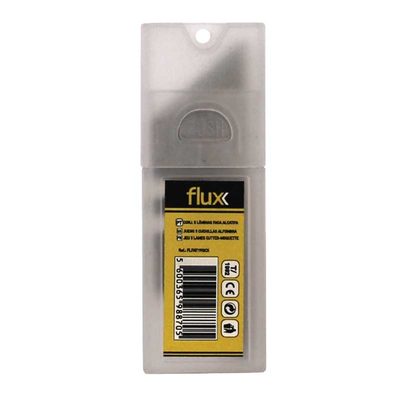 Conjunto 5 Lâminas Faca Alcatifa Flux - FLFAT1992CX