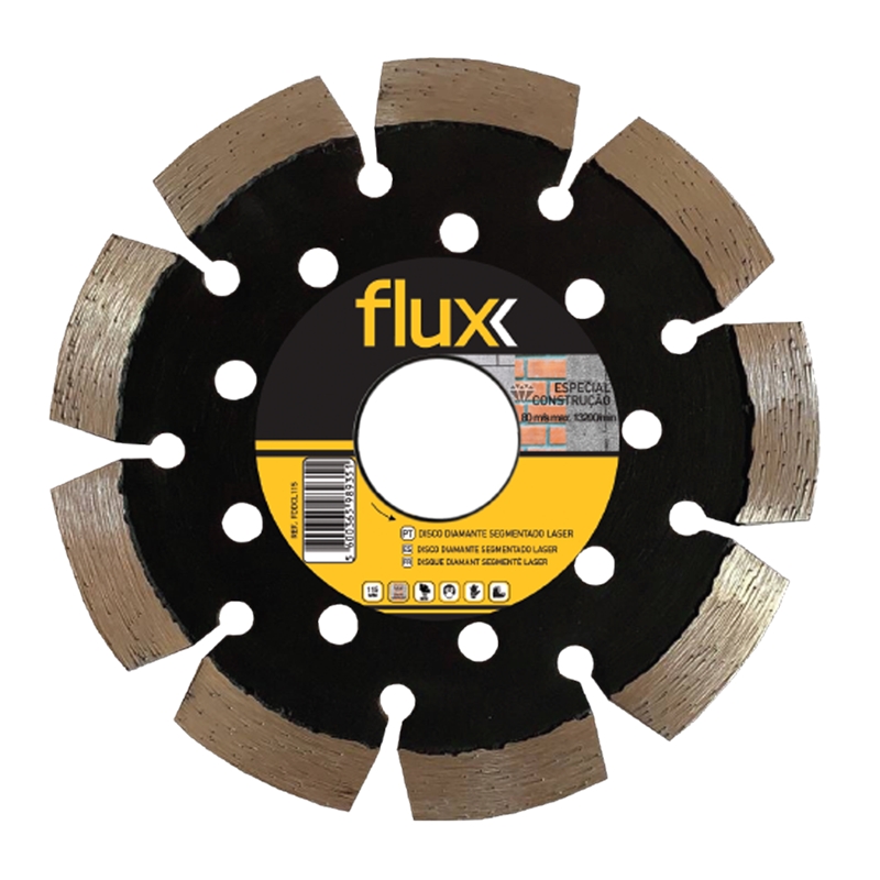 Disco Diamante Construção Laser (115mm) Flux - FDDCL115
