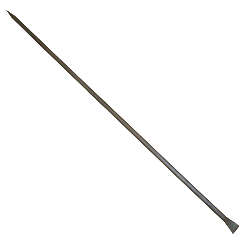 Levier droit en acier (1,20 mt) Flux - FAA120D