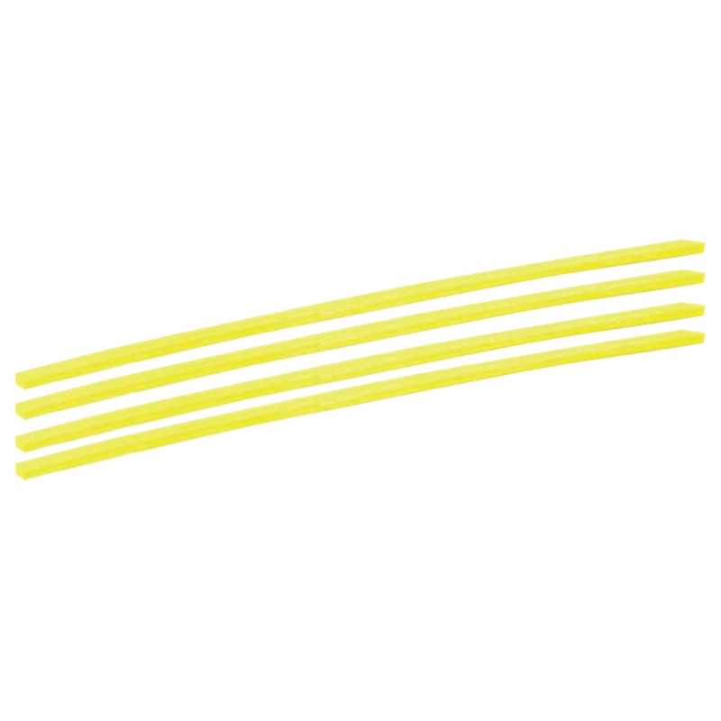 Conjunto 4 Fios Nylon Quadrados 4,0mm 30cm Flux - FC4FNQ4030