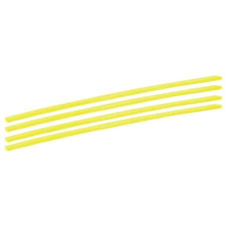 Conjunto 4 Fios Nylon Quadrados 4,0mm 30cm Flux - FC4FNQ4030