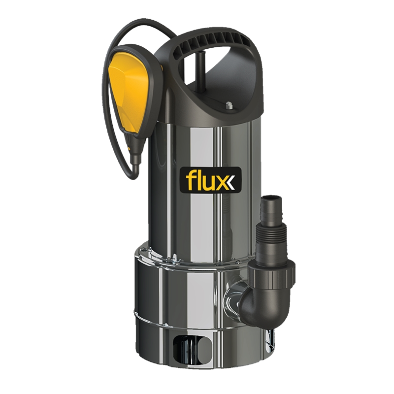 Bomba Submersível Inox Águas Sujas 1100W Flux - FBSASP1100W