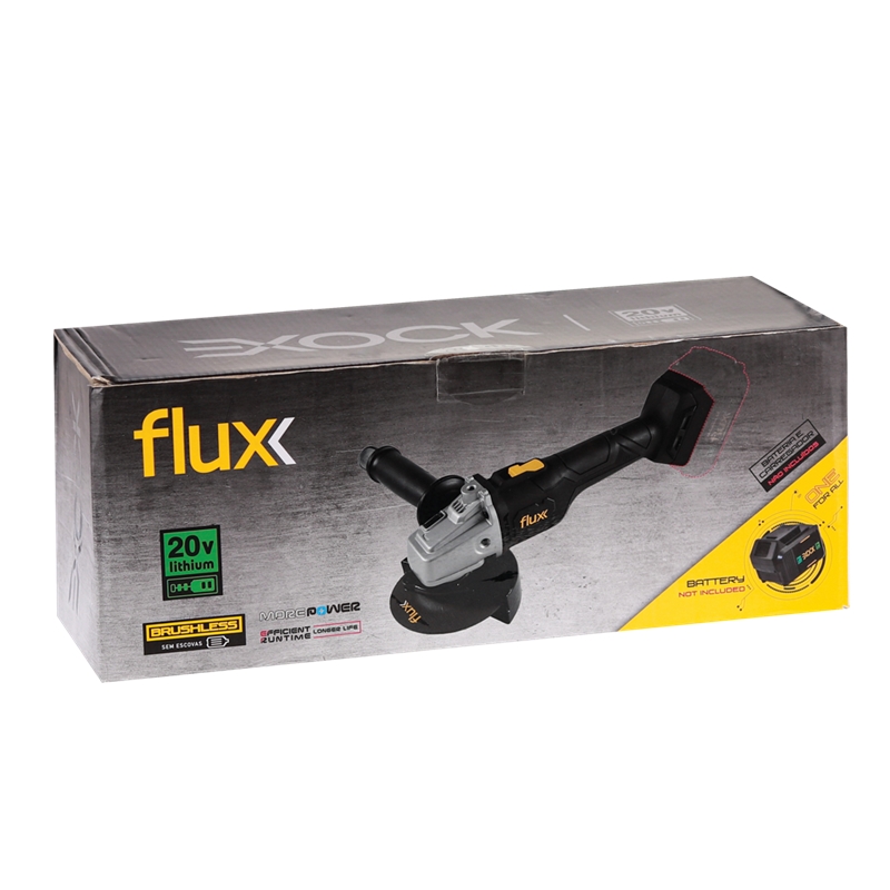 Meuleuse d'angle sans balais 125 mm sans fil 20 V Li Exock Flux - FRB20LE