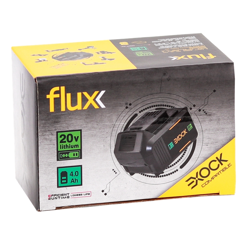 Batterie Li-Ion 20V 4.0Ah Exock Flux - FBL2040E