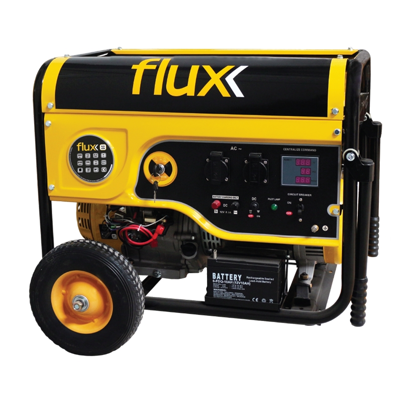 Générateur à essence 6,5kva avec roues + poignée Flux - FG65RP