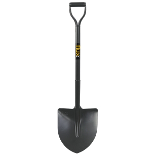 Point Head Shovel with Gray Metallic Handle Flux - FPBCMC