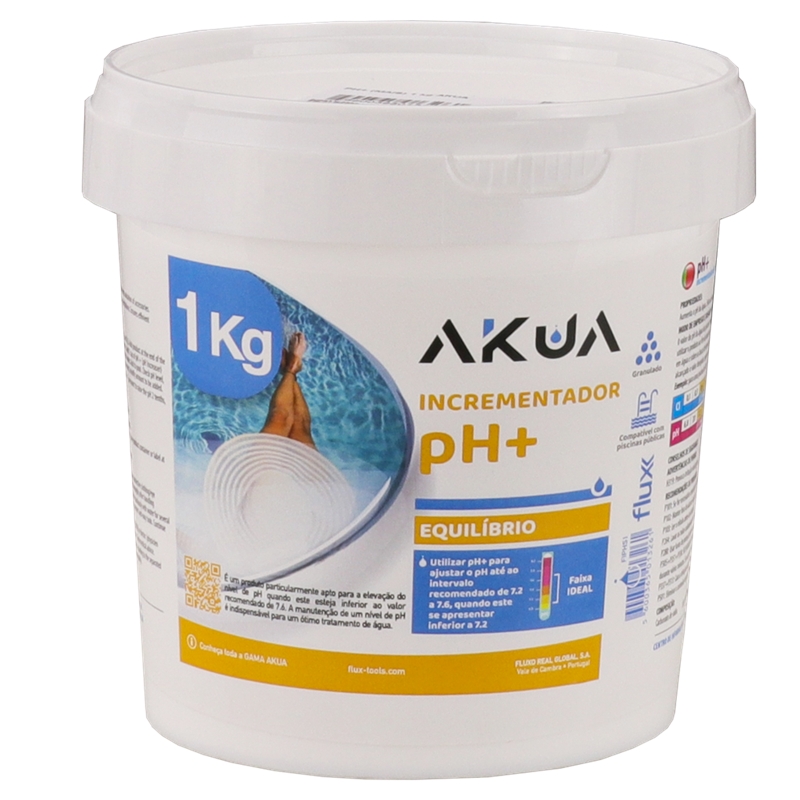 Incrementador PH+ Solido 1Kg AKUA Flux - FIPHS1